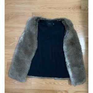 Faux fur vest